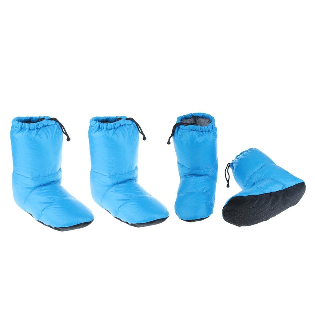 TRENDYNEST® 2 Pairs White Goose Down Slippers Winter Warm Booties Blue XL | Sporting Goods | Outdoor Sports | Camping & Hiking | Clothing | Men's | Socks-image-34