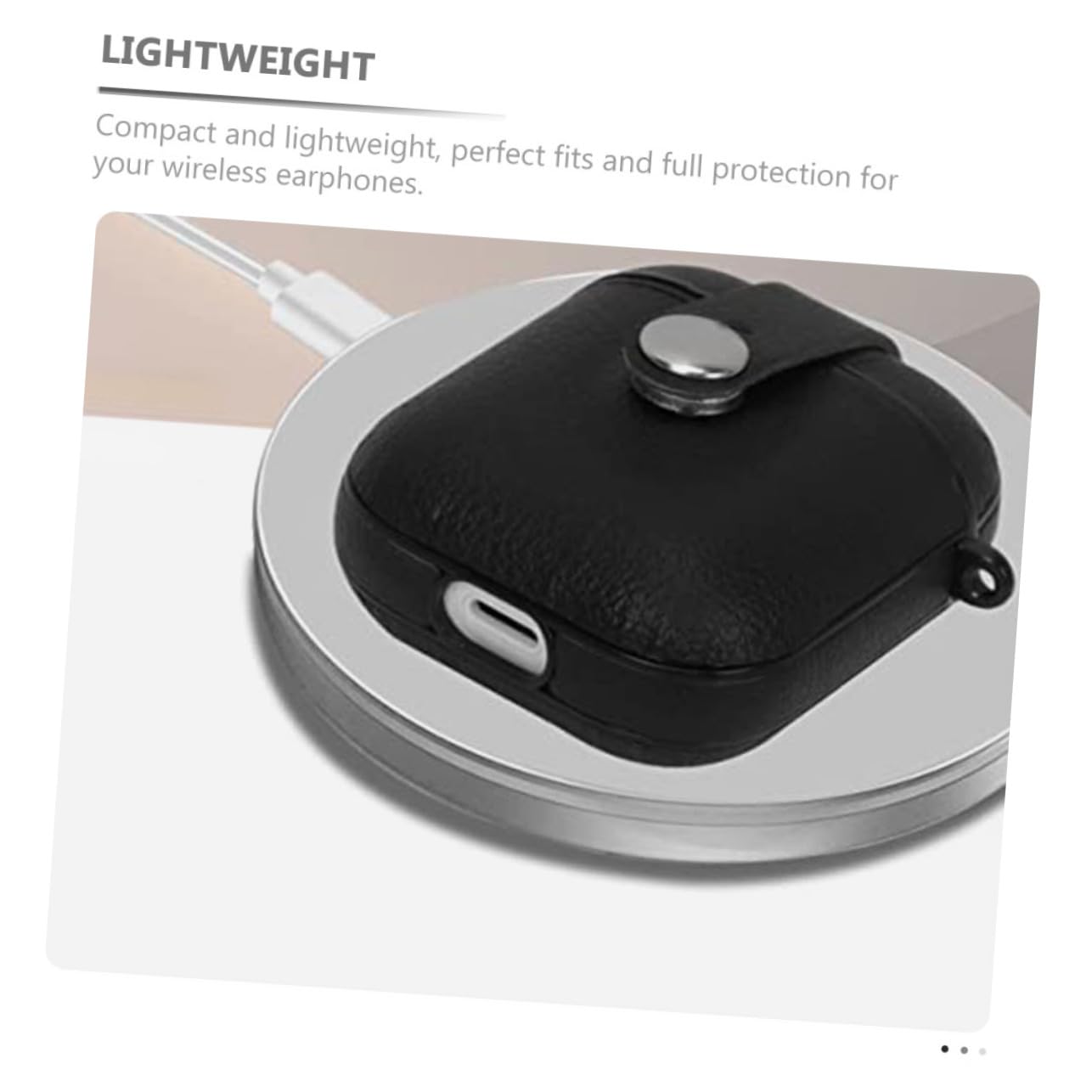 HOMSFOU 5piezas Estuche Protector De Auriculares Inalámbricos PU Resistente Al Desgaste Compatible Ligero y Compacto para Llevar Bolsos o Mochilas