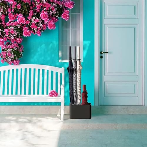 Support parapluie noir intérieur avec fond antidérapant stable