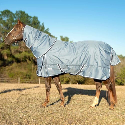 Jeffers Poplar Head Refuge 1200 Denier Turnout Blanket, Hamilton Blue, 66