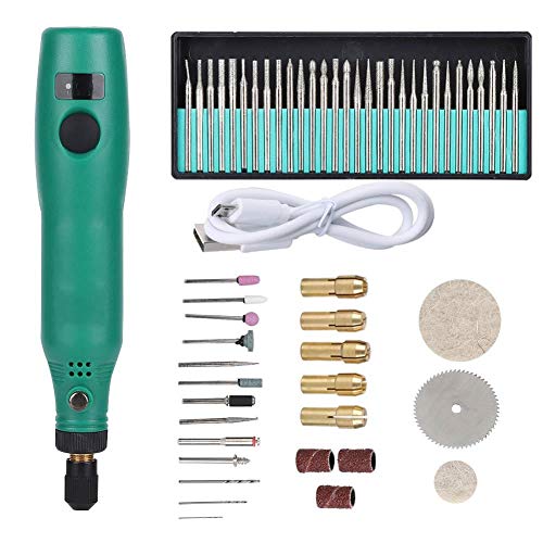 Electric Engraver Mini Engraving Etching Pen Micro Sander Rotary Tool USB Rechargeable Speed Control Electric Grinder Machine Set for Jewelry Nail Polishing, Trimming, Drilling, Sanding, DIY Crafts