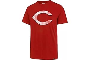 Cincinnati Reds Baseball Shirt: MLB Distressed Imprint Match Team Color Primary Logo Word Mark T-Shirt