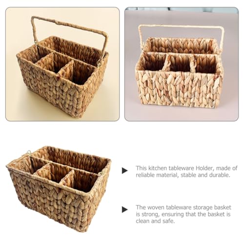 Panier à couverts jacinthe d'eau CRAFTHROU, rangement compartimenté cuisine - 7