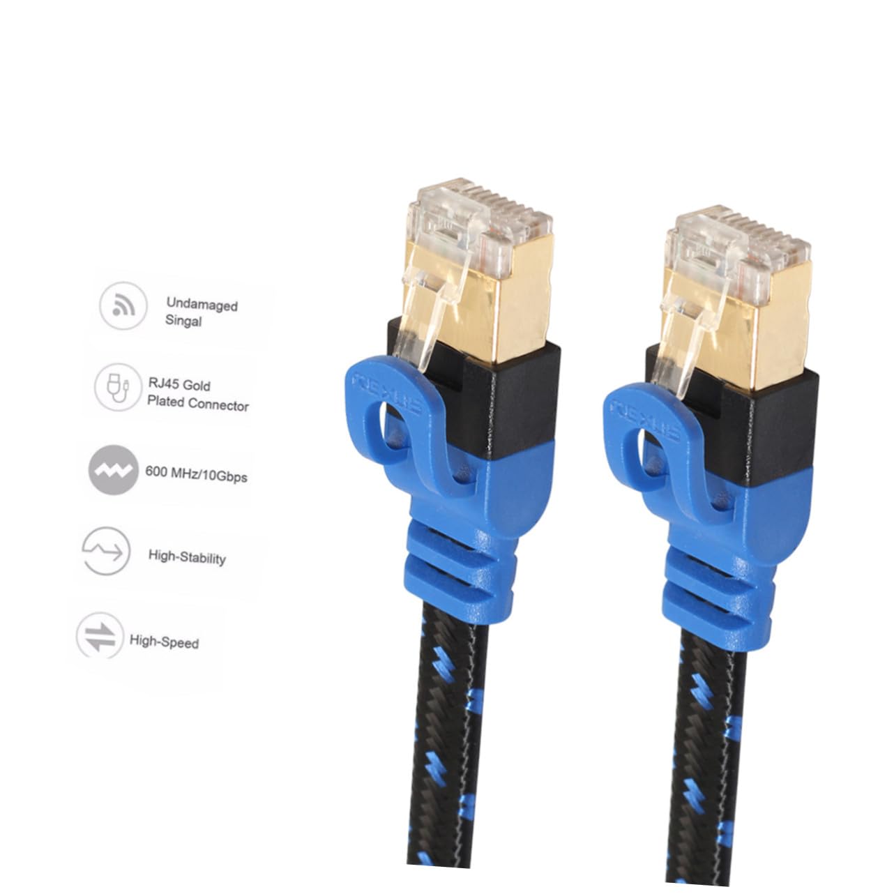 Gadpiparty 3Pcs 3 Filo Ethernet Cavo Ethernet Cat 7 Cavo Gigabit Portative Connettori Rosa Piatti In Ceramica Lan Aaa Batterie Ricaricabili Patch Di Rete Router