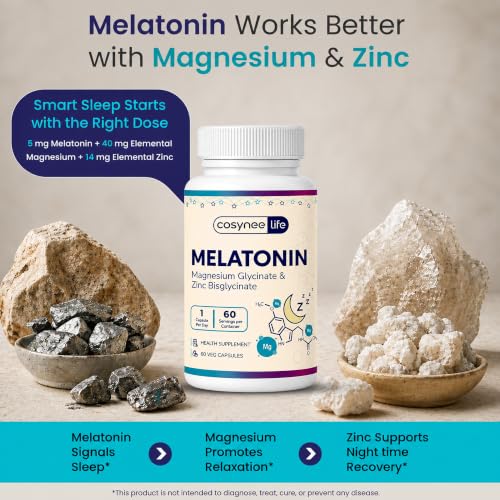 Cosynee Life Store Cosynee Life Melatonin 5mg with Magnesium & Zinc - Image 5
