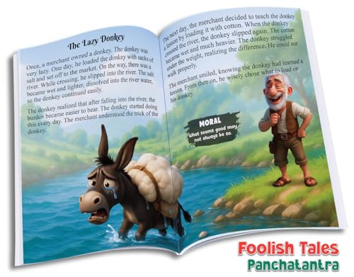 Image of Panchatantra Story Book in English - Story Book for Kids (Set of 10 Books) | Premium Quality Moral Story Book by Pandit Vishnu Sharma | Two Brothers Publications