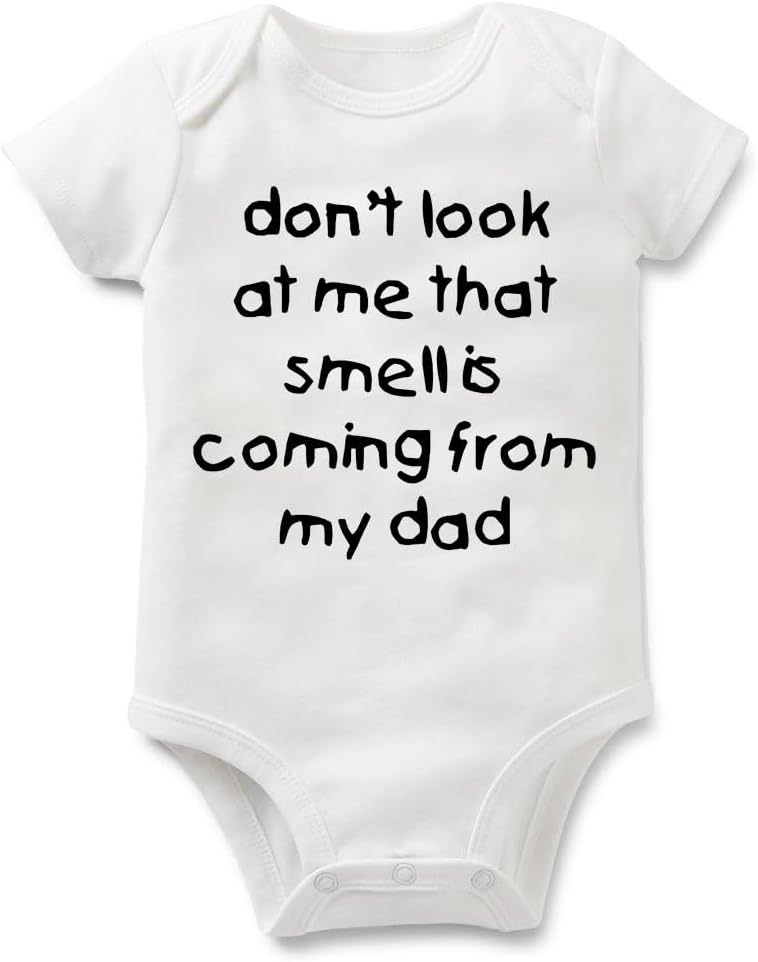 Rocksir Funny Slogan Super Soft Cotton Comfy Baby Short Sleeve Bodysuit