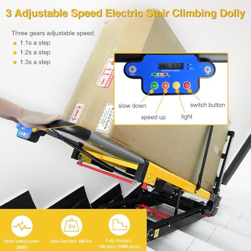 Carretilla eléctrica para escaleras, carga 200kg, plegable miniatura 5