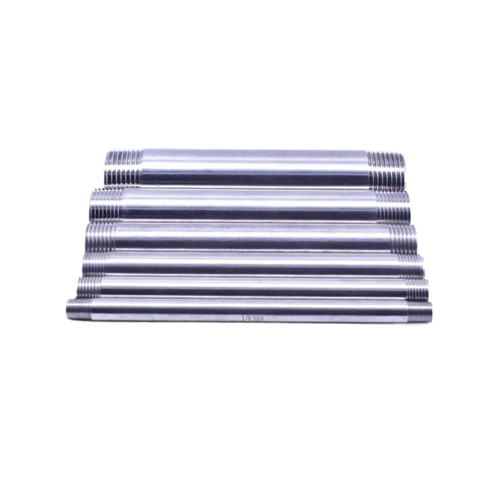 1/8" 1/4" 3/8" 1/2" 3/4" 1" 1-1/4" 1-1/2" Male Thread Equal 150mm Extension Tube Pipe Fitting 304 Stainless Steel Connector NWPNLXEA(DN40)