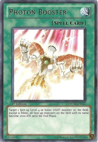 Amazon.com: Yu-Gi-Oh! - Photon Booster (PHSW-EN052) - Photon Shockwave -  1st Edition