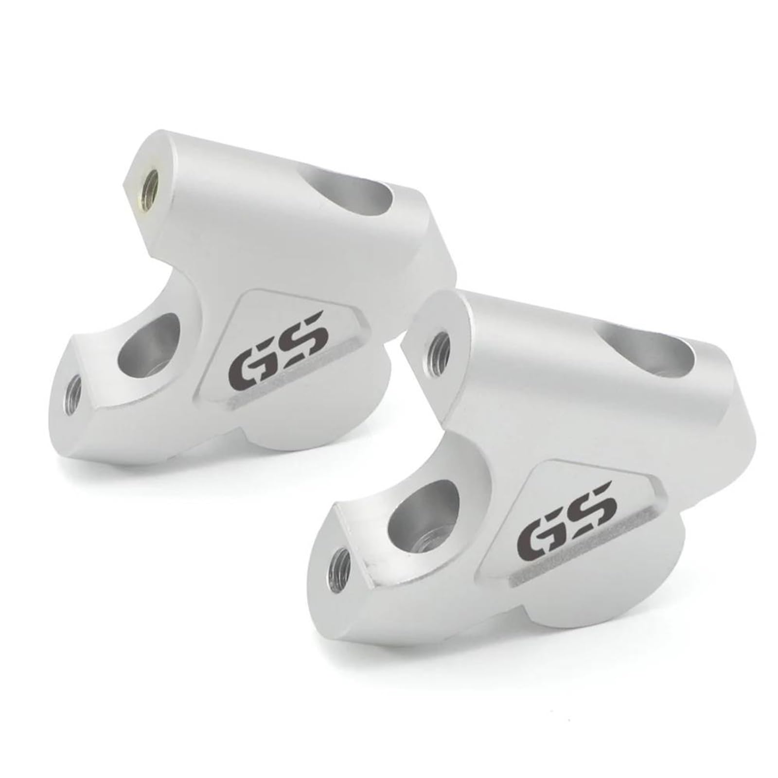 Riser Manubrio Moto per B&MW R1200GS LC Adventure R1250GS ADV S1000XR R 1250 GS Morsetti di Montaggio per Manubrio Rialzati Distanziale Rialzo Manubrio(Argento 1)