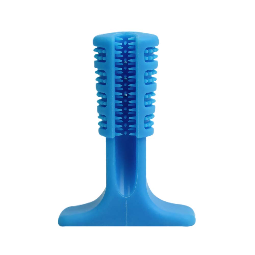 Dropship Dog Toothbrush Toy Bristly Brushing Stick Pet Molars Toothbrushes for Dogs Blue