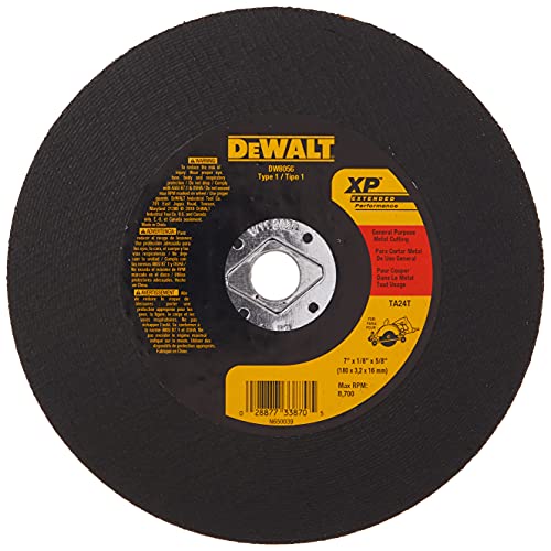 DEWALT DW8056 7-Inch Extended Performance Metal Abrasive Saw Blades
