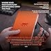 Dingbats - Wildlife Lined Pocket Notebook, Orange Tiger, A6 - Hardcover - Cream 100gsm Ink-Proof Paper - Includes Pocket, Elastic Closure & Bookmark