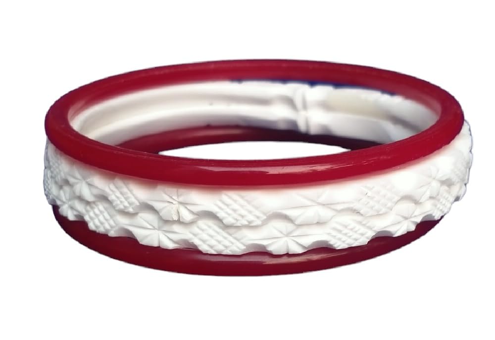 PN Brothers Crafts Hatimukhi Star Borfee Design Narrow White Bengali Sakha Pola Set for Women (2.9) (B0CQVKFXVJ) Amazon Price History, Amazon Price Tracker