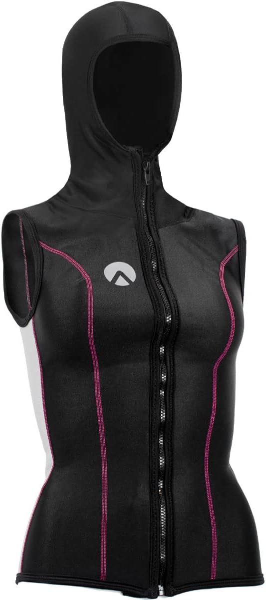 Sharkskin Women's Chill-Proof Hooded Vest with Zipper