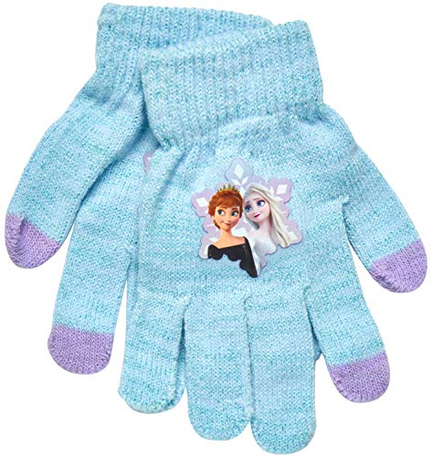 Disney Girls' Hat, Frozen Elsa and Anna Blue, Age 4-74
