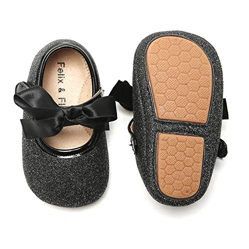 Image of Felix & Flora Soft Sole Baby Shoes - Infant Baby Walking Shoes Moccasinss Rubber Sole Crib Shoes