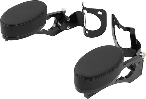 Miniatura 4 de TCT-MOTORPARTS Reposabrazos de pasajero negros ajustables para Harley Road King Street Glide Road Electra Glide CVO Tri Glide Ultra Limited 2014-2023