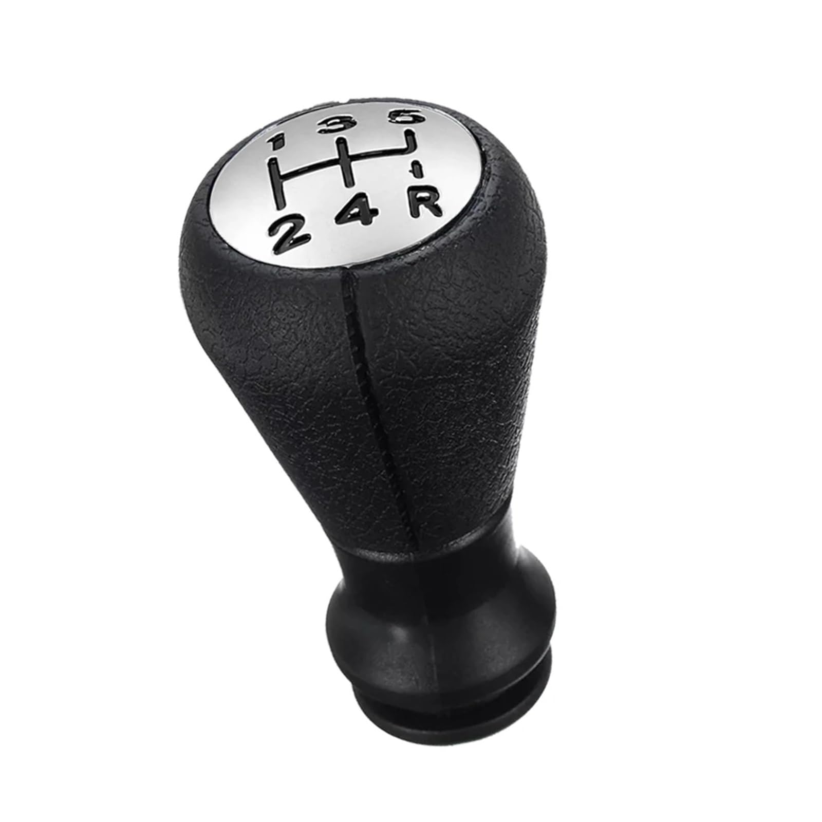 Jeocoai Chrome Car Gear Knob 5 For Speed Gear Shift Knob Gaiter Boot Cover For Citroen For Peugeot For Partner For Picasso(Chrome)