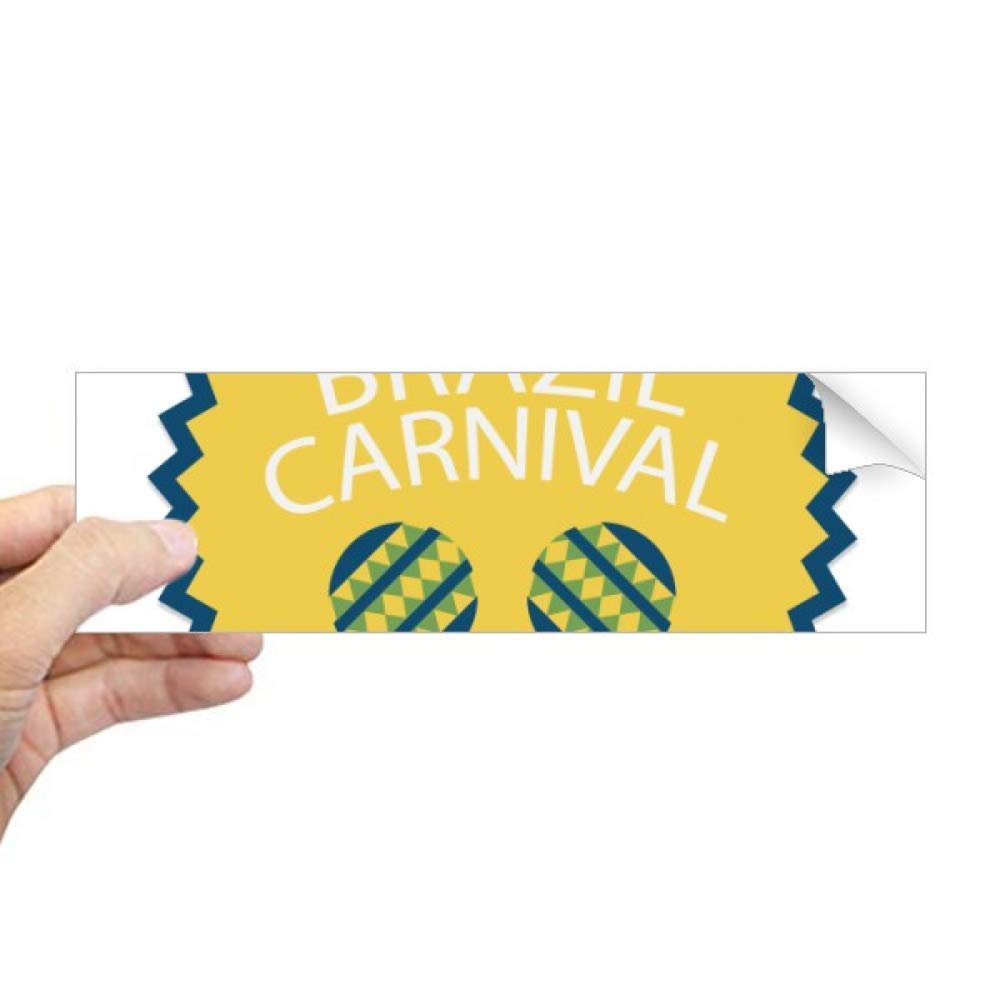 Autocollant rectangulaire carnaval motif Brésil pour personnaliser vos objets