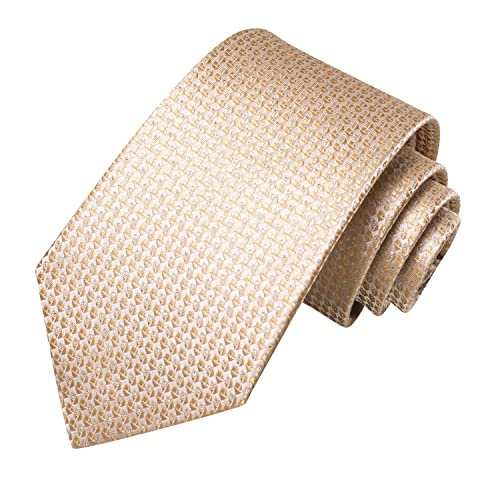 Image of Dubulle Mens Paisley Floral Silk Tie for Men Striped Necktie and Pocket Square Cufflinks Set Wedding Business