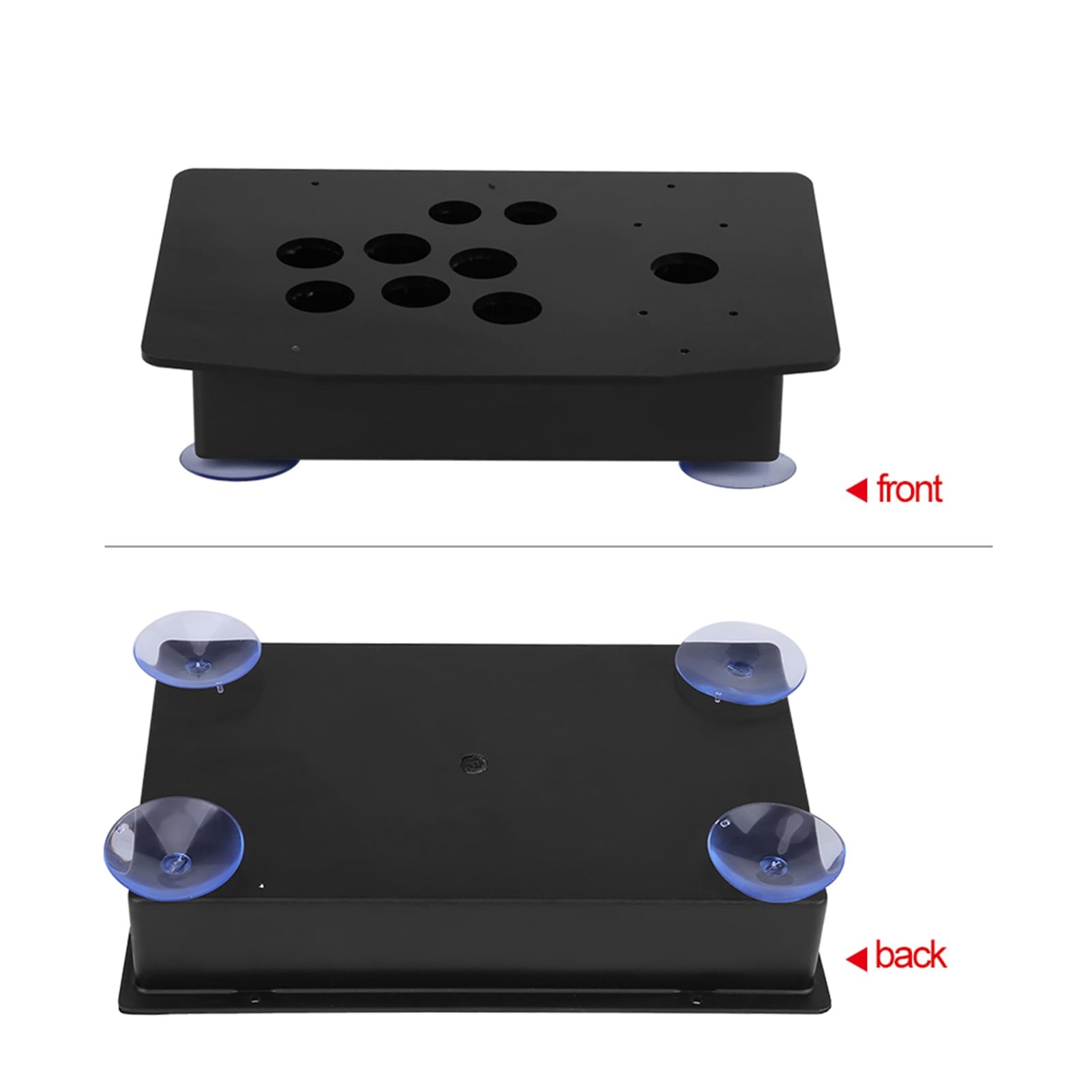 Lazmin112 Joystick Pannello Acrilico, Pannello Acrilico Nero Fai-da-Te e Set di Ricambio per custodie inclinate per Gioco