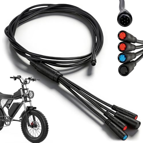 IUVWISN EBike 1T4 Connector Extend Cable, Universal Electric Bike Wiring