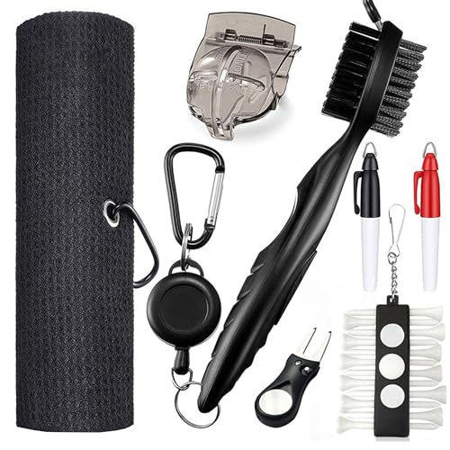 Mzsx 7 Pcs Limpiador Palos Golf, Cepillo Limpiar Palos De Golf, Accesorios De Golf, Toalla Golf, Cepillo Golf, Set De Limpieza De Palos De Golf Con Marcas De Golf, Con Mosquetón Retráctil De Aluminio Mzsx 7 Pcs Limpiador Palos Golf, Cepillo Limpiar Palos De Golf, Accesorios De Golf, Toalla Golf, Cepillo Golf, Set De Limpieza De Palos De Golf Con Marcas De Golf, Con Mosquetón Retráctil De Aluminio