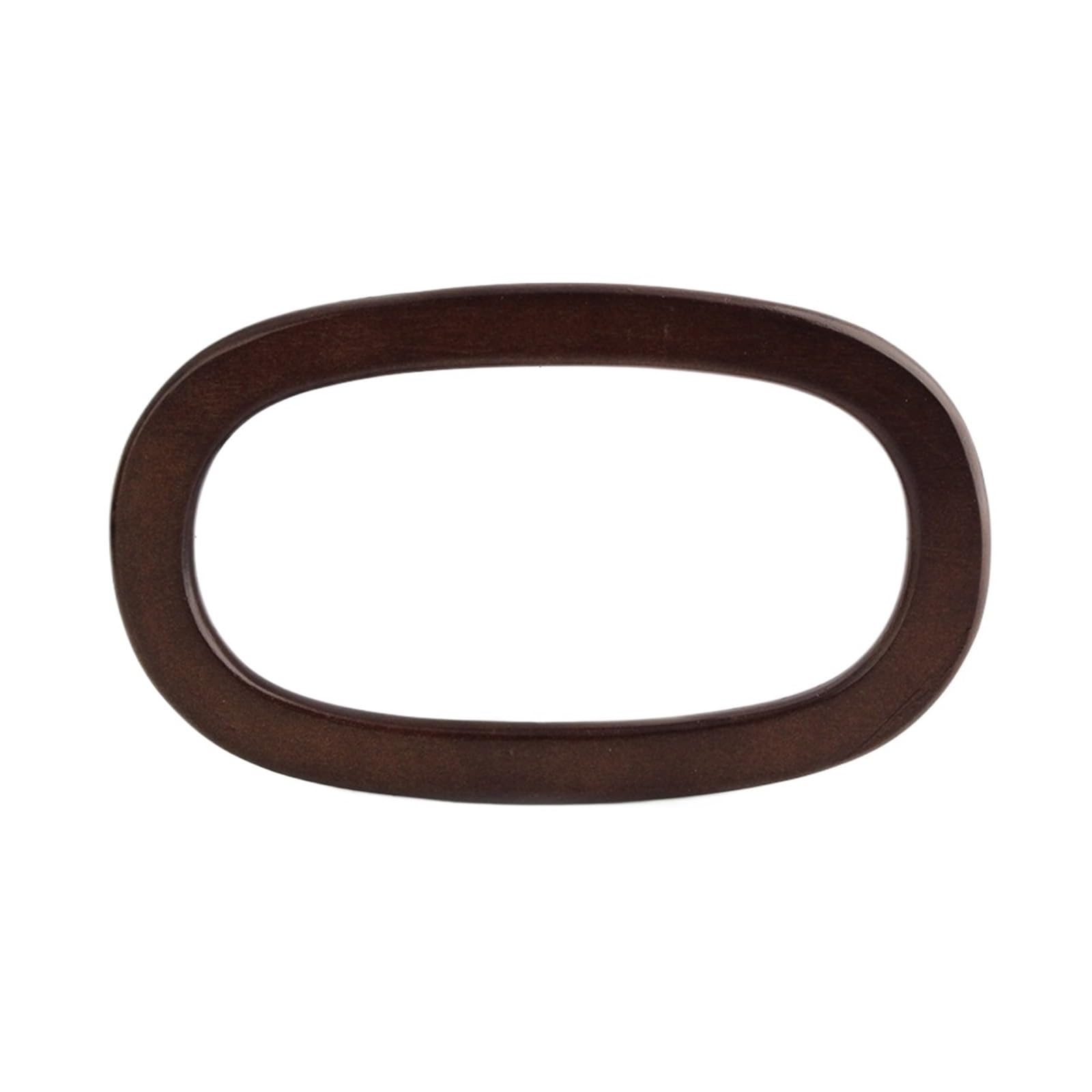 10 piezas Asa ovalada for bolso para DIY Bolsas de Playa | El bolso de madera del 17.3*10cm maneja el bolso del ganchillo de la correa del bolso(Dark Coffee)