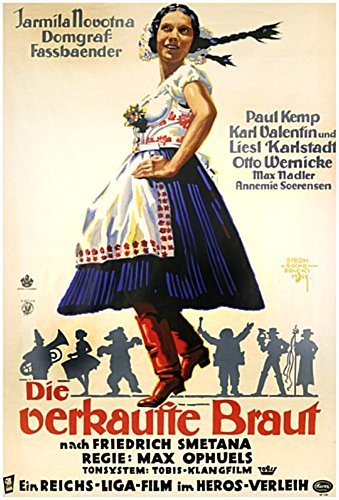 Posterazzi The Bartered Bride (Aka Die Verkaufte Braut) Jarmila Novotna On German Art 1932 Movie Masterprint Poster Print, (11 x 17), Varies
