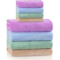 4-Count 4 Color Absorbent & Quick-Dry Microfiber Towel Set only .99-.99: eDeal Info