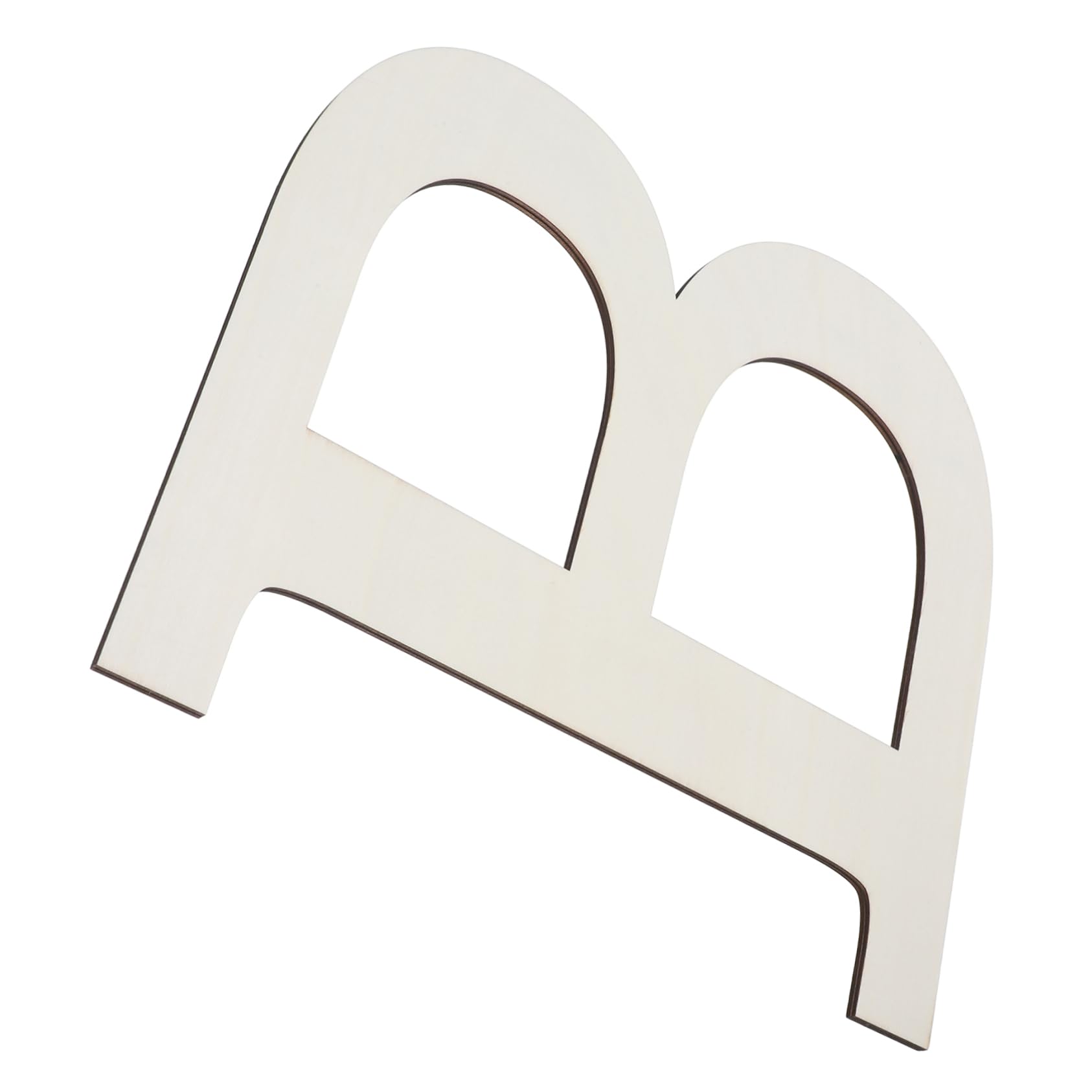 Beatifufu Large Wooden Letters Paintable Wall Decal Letter b for DIY Decor 12 Inches Unfinished Blank Wooden Alphabet Sign Home Decor Wedding Party Supplies