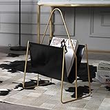 [Diseño de Moda]: hierro forjado exquisito hace que el Revistero una decoración para cualquier familia, apartamento o dormitorio; El diseño abierto, fácil de ver el contenido interior, diseño compacto adecuado para espacios pequeños o de hacinamiento .