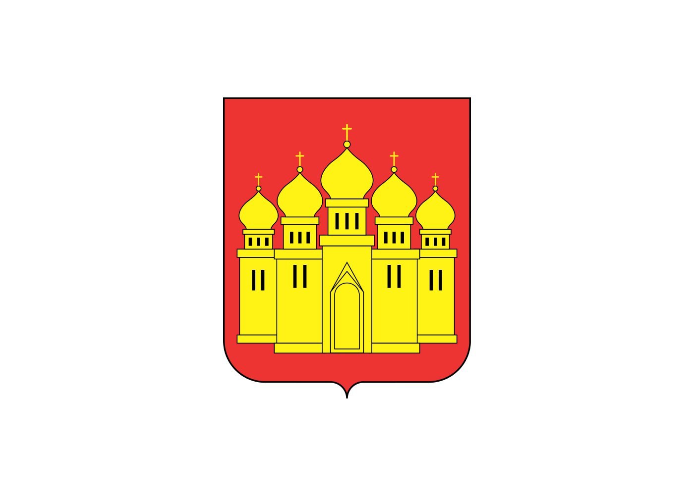 Drapeau d'Ostroh grand format pour mât extérieur