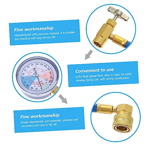 Tubo de carga con manómetro para refrigerantes y medición de presión miniatura 7