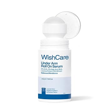 WishCare Underarm Roll On Serum- Roll On Deo for Women & Men- 0% Alcohol & Long Lasting Aqua Fragrance - 50ml