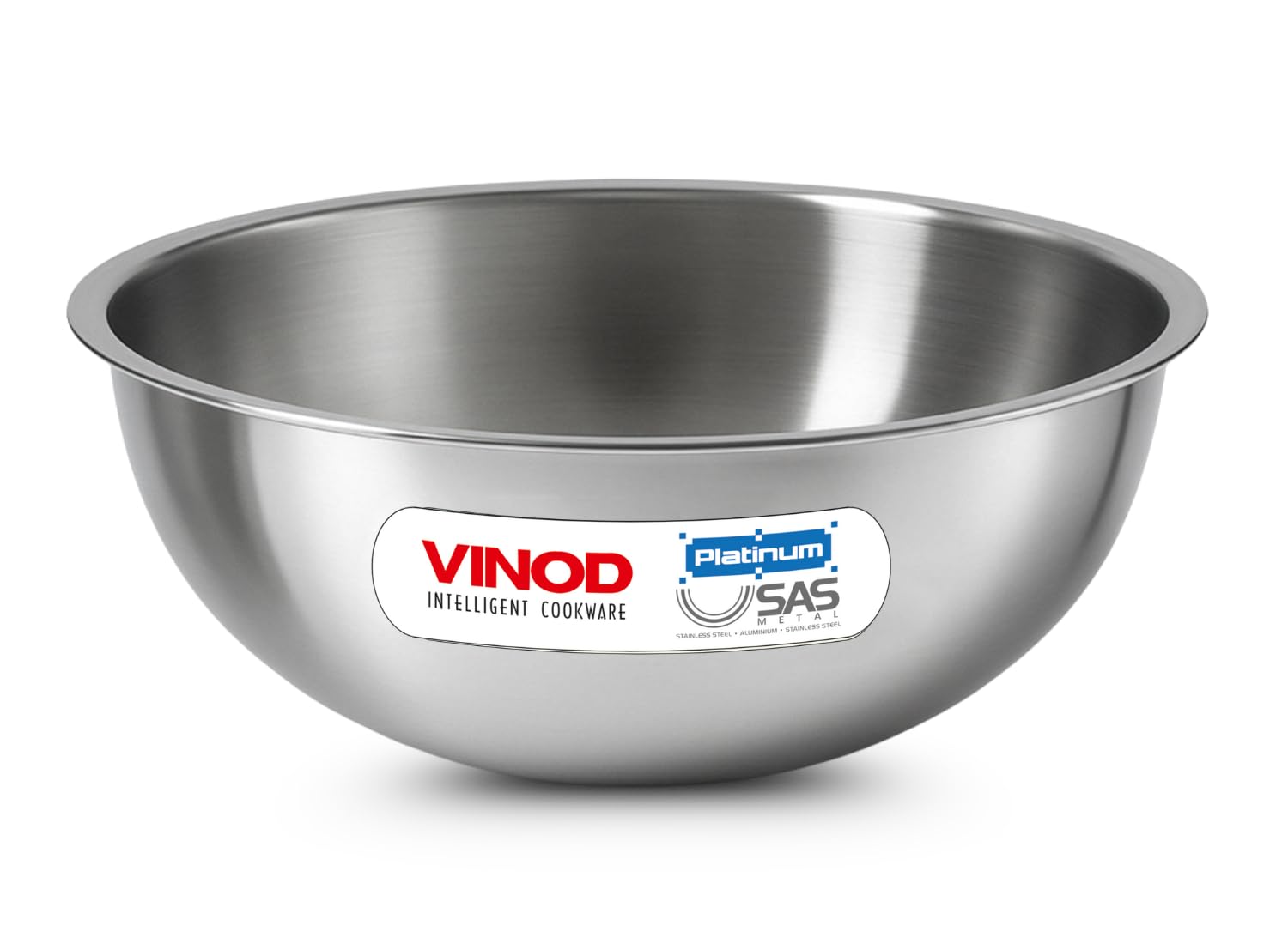 Vinod Platinum Triply Stainless Steel Extra Deep Tasla 4.1 L, 26 cm, Induction Compatible