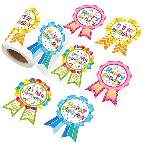 Fancy Land Happy Birthday Stickers for Kids Classroom Birthday Gifts 200