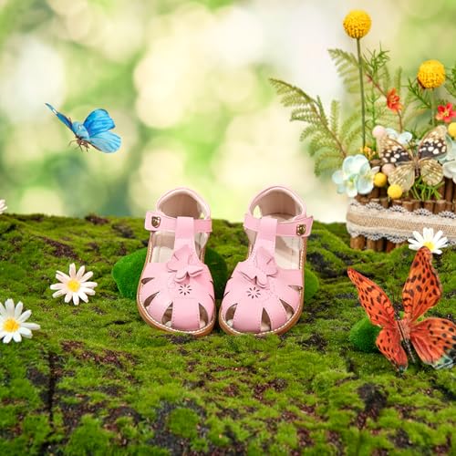 Image of GINFIVE Toddler Girls Sandals Girls Toddler Sandals Little Girls Kids Shoes
