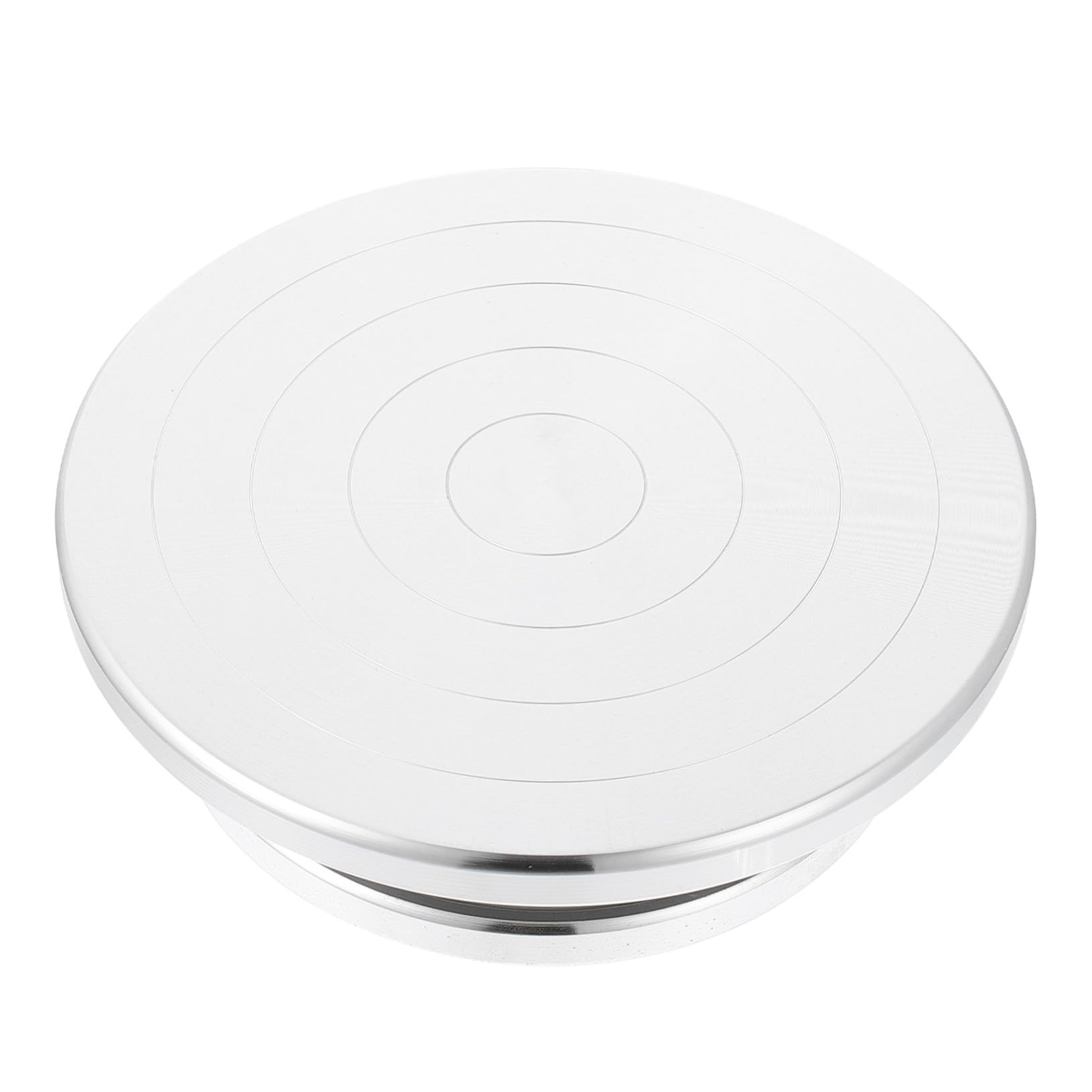 LIFKOME Töpferwaren -Platten -Turntable -Werkzeug Tonrolle Drehteller für Töpferwaren Töpferei Rad klein Plattenspieler aus Keramik Drehscheibe für Tonskulpturen Aluminiumlegierung Silber