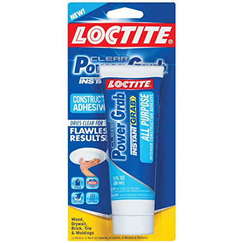 Loctite Power Grab Clear All Purpose Adhesive 3-Fluid Ounce Squeeze Tube (1589727)