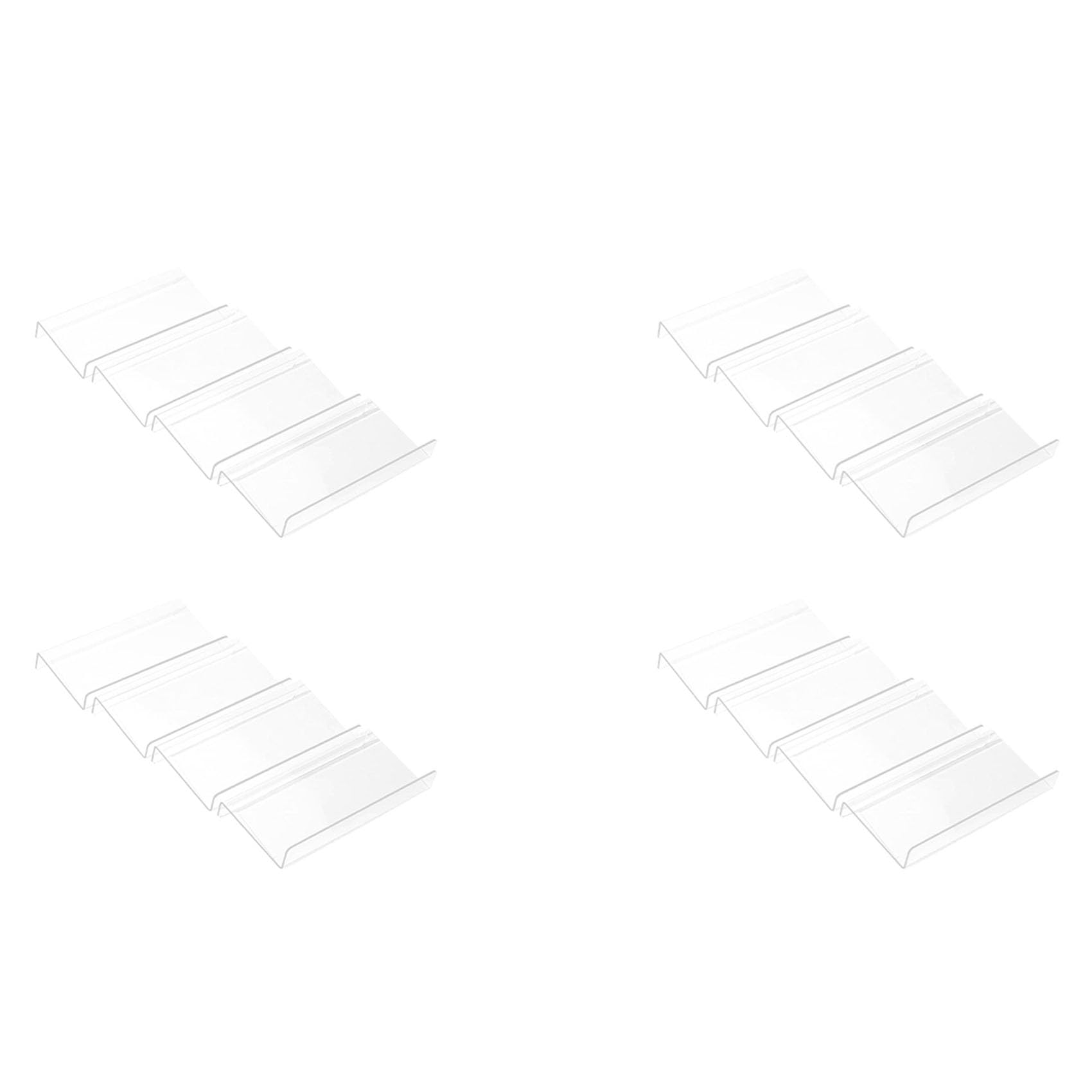 Hndhbfgrt 16X Clear Acrylic Spice Drawer Organizer,Seasoning Jars Drawers Insert,Kitchen Spice Rack Tray(Jar Not Included)