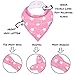 Dodo Babies Bandana Drool Bib Set – Four 100% Cotton Bibs with Soft Polyester Lining, 2 Pacifier Clips, Binky Case, Pink Gift Bag for Baby Girl or Boy Shower – Adjustable Snap Fit for 3-24 Months