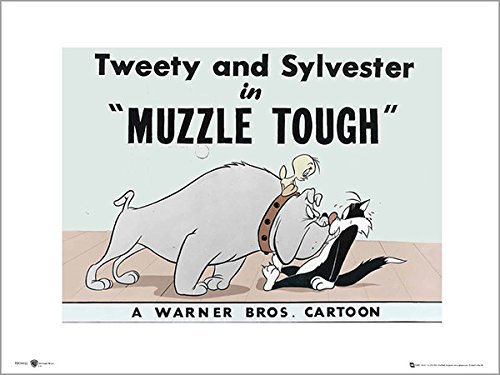 Affiche Looney Tunes Titi et Grosminet Muzzle Tough poster mural 40x50