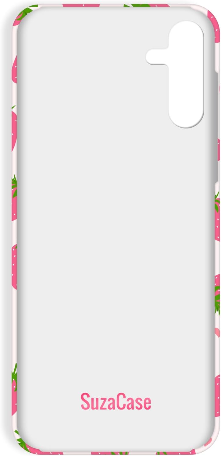 Back Case for Samsung Galaxy A13 5G, Samsung A13 Case with Stylish Strawberry Pink Pattern Design Printed Cute, Sleek Durable Hardshell Protective Case/Cover for Samsung A13 5G - Image 7