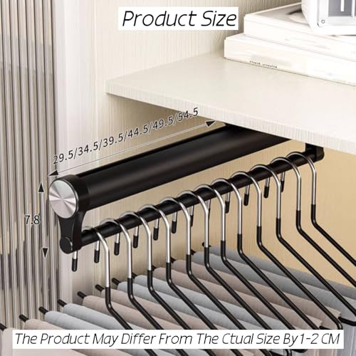 Porte-pantalons extensible en aluminium pour dressing