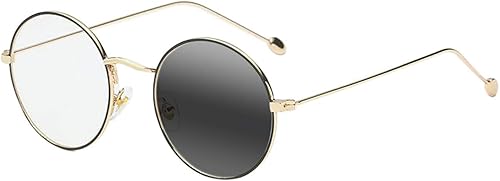 Miniatura 10 de Newsight Gafas de lectura fotocromáticas progresivas multifocales para hombres y mujeres, con marco de metal, lentes antirrayos UV