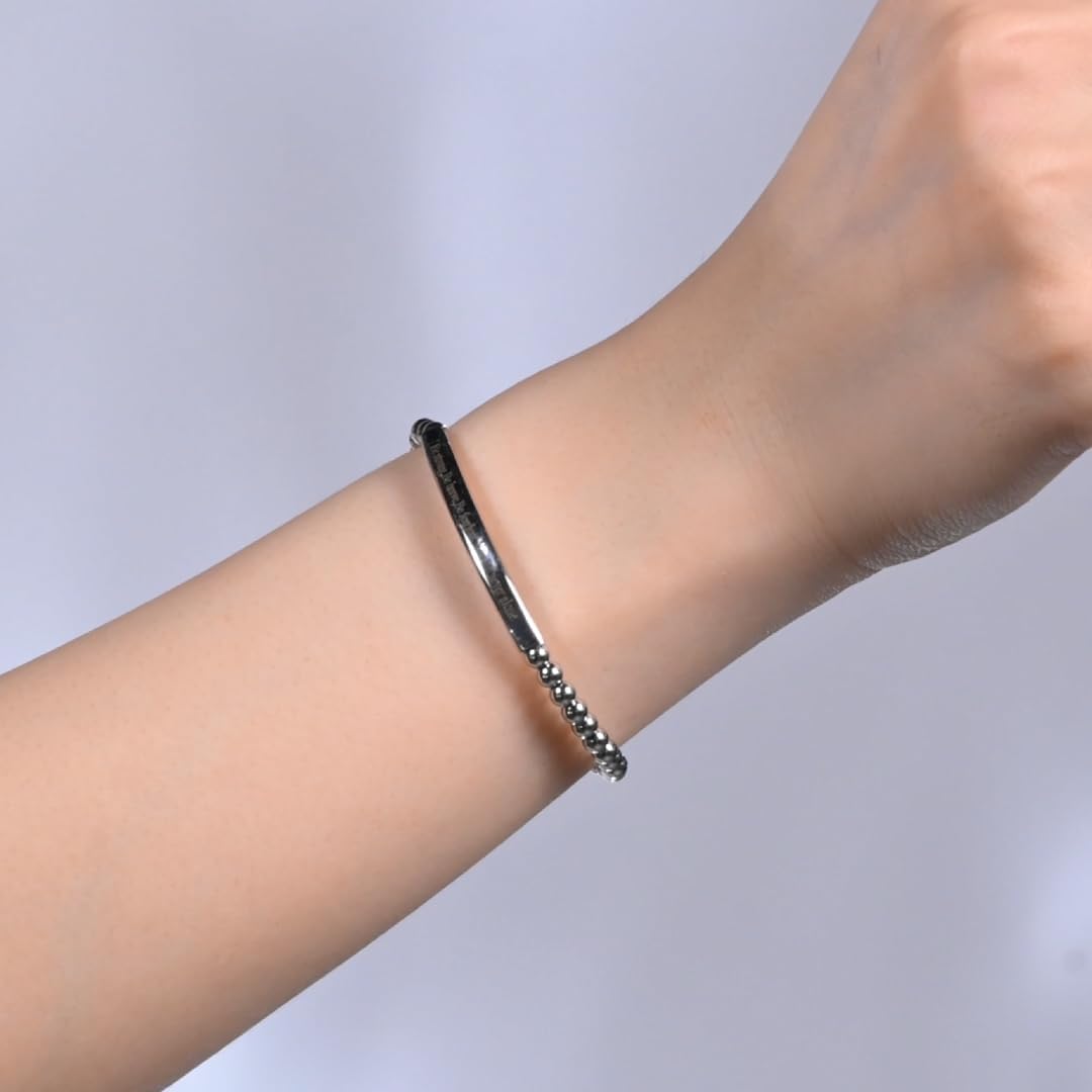 Bible Verse Bracelet for Women Stainless Steel Bracelets with Scripture Verse Engraved Inspirational Bracelet Jewelry Gift for Her - Image 5