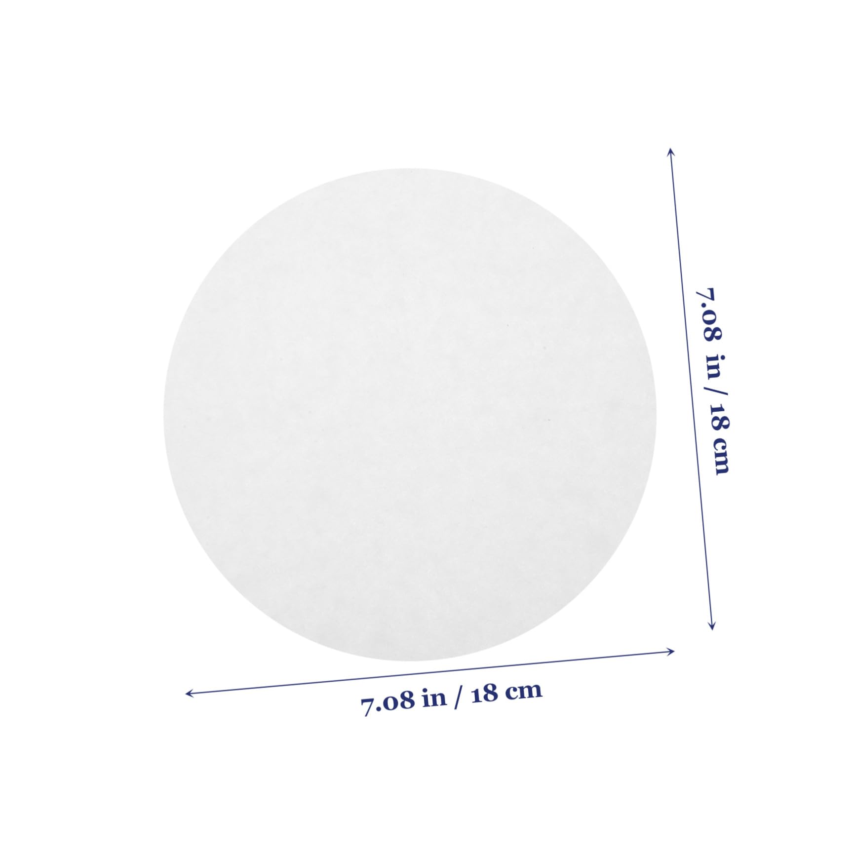 POPETPOP Discos de Papel de Filtro Cualitativo para Separación Efectiva de Caudal Medio 100 de 18cm Papel Blanco para Experimentos y Aplicaciones Generales en Química